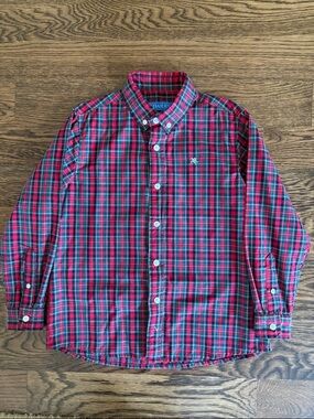 Bailey Boys Red & Green Plaid Button-Down Shirt